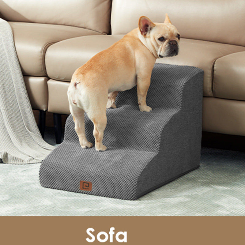 Dog Staircase Ramp with Four Steps for Home Use