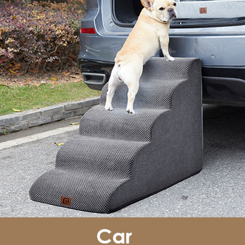 Dog Staircase Ramp with Four Steps for Home Use