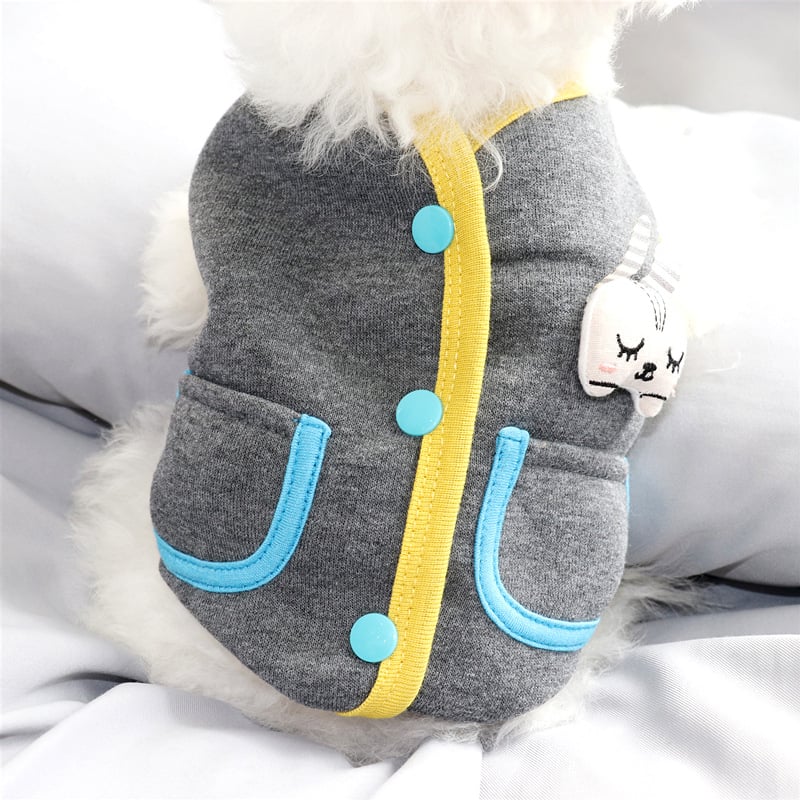 Rabbit Cardigan Sweater for Puppy Dog Clothes