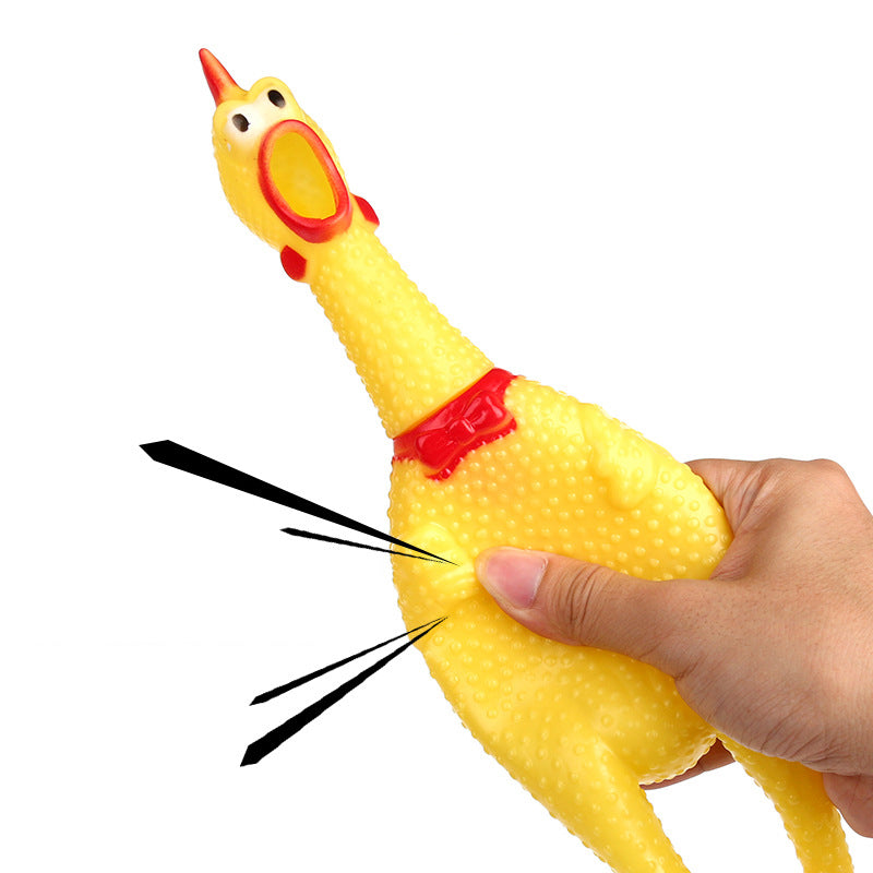 Creative Vocal Chicken Dog Toy for Teeth Grinding