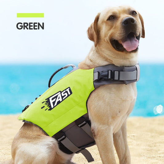 Reflective Printed Dog Life Jacket for Swimming