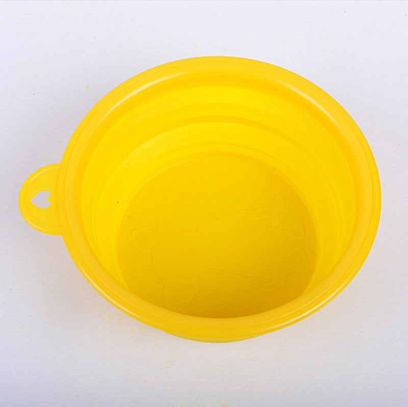 Portable Eco-Friendly Silicone Pet Bowl for Cats & Dogs